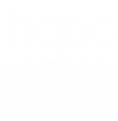 HCPC Health and Care Professions Council Registered Logo White